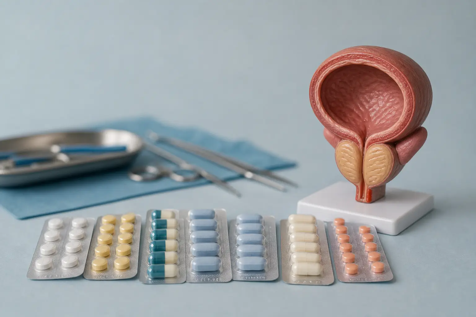 Enlarged Prostate Treatment Options: From Medication to Surgery - anatomical illustration
