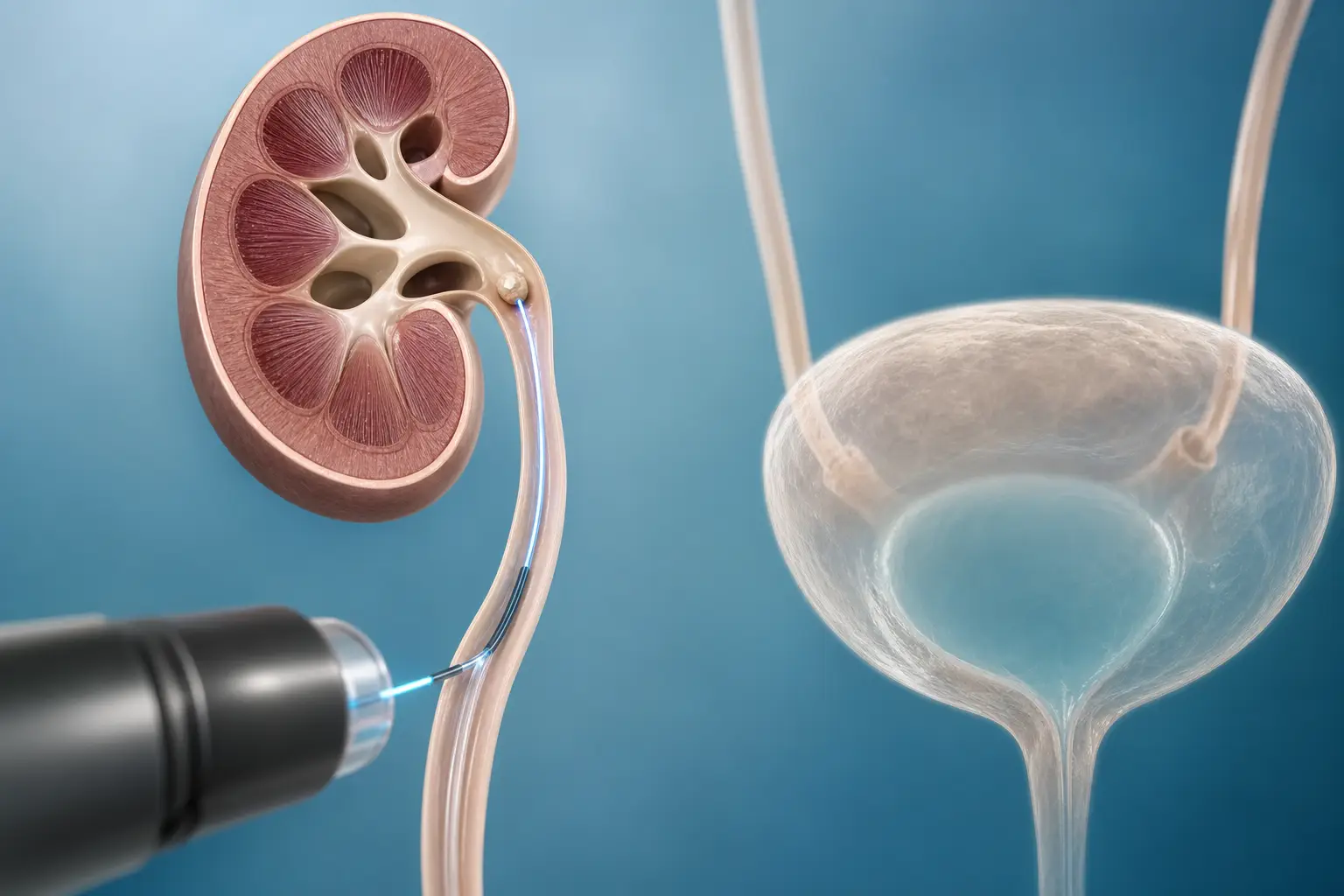 Laser Surgery for Kidney Stones: How It Works and What to Expect - anatomical illustration